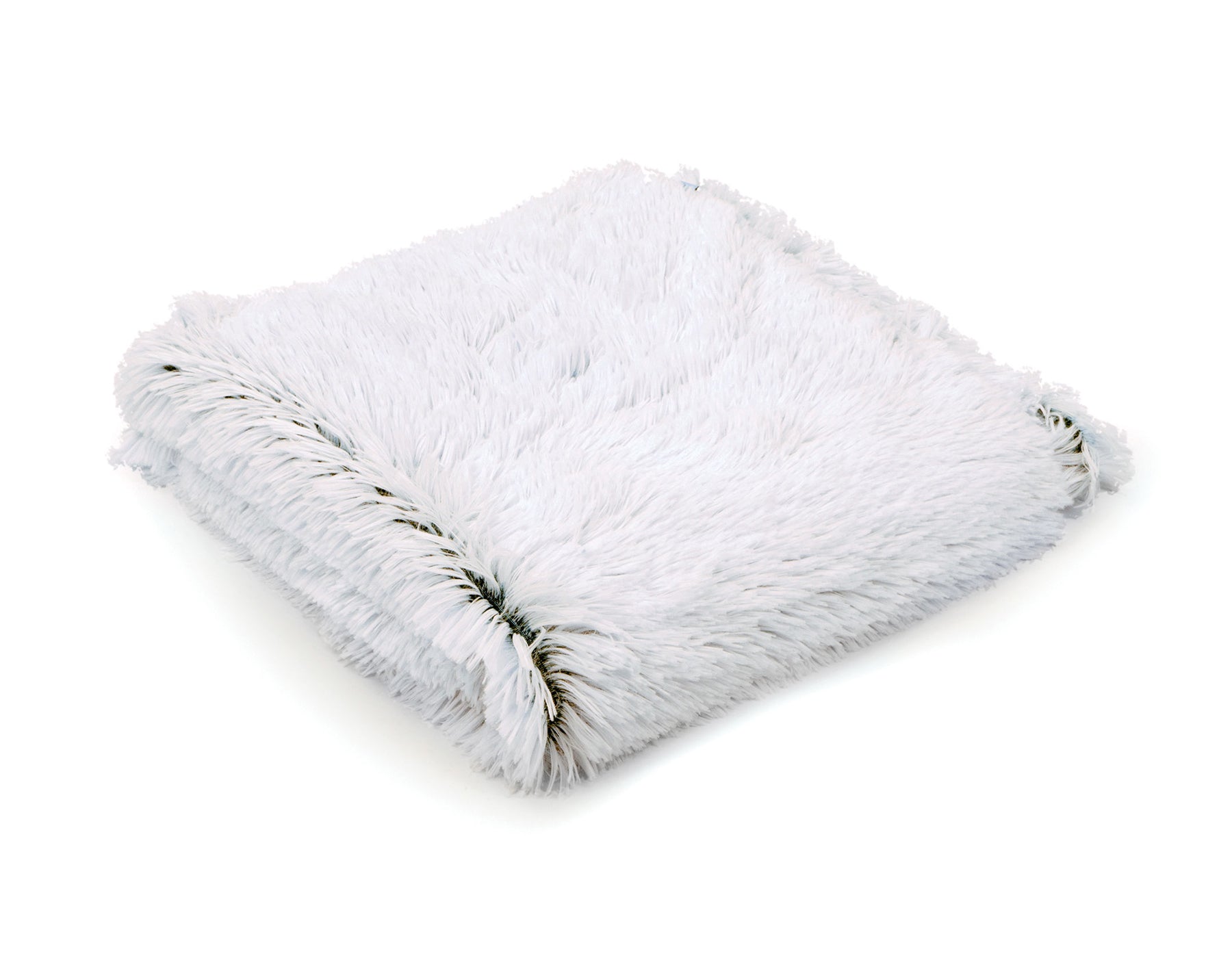 Southlake Paws Arctic Shag Blanket, a soft, fluffy white blanket with a shaggy texture, folded neatly.
