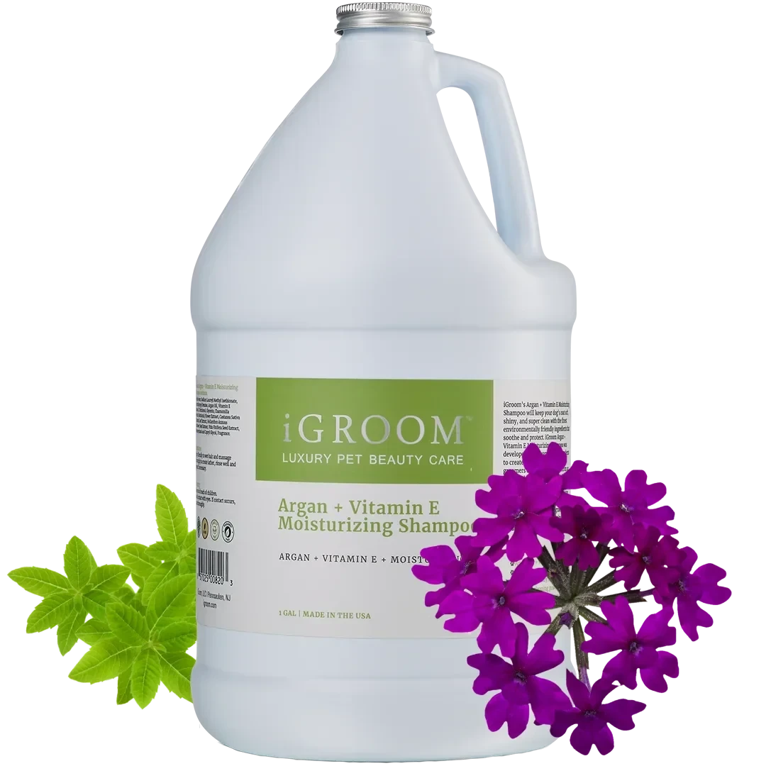 Dog Argan and Vitamin E Shampoo Gallon by iGroom