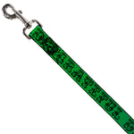 Dog Leash - Grateful Dead Text w/Skull & Roses Rainbow Fade