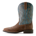 Load image into Gallery viewer, Ariat Mens Steadfast Wide Square Toe Leather Cowboy Boot – Comfortable All-Day Western Work Boot
