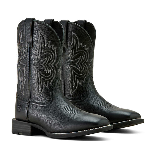 Ariat Mens Western Big Rig Wide Square Toe Cowboy Boot – Comfortable Durable Leather Work Boot