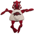 Load image into Gallery viewer, NCAA University of Arkansas, Tusk the Razorback Knottie® Plush Dog Toy
