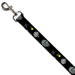 Dog Leash - Star Wars Death Star Millennium Falcon and X-Wing Fighter in Space Black