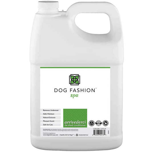 Arrivederci De-Shedding Gallon Shampoo and Conditioner Bundle Buy 3 Get 1 Free by Dog Fashion Spa