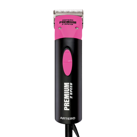 Premium Pink Professional Grooming Two Speed Clipper by Artero