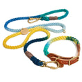 Load image into Gallery viewer, Shop Leashes Premium Azure Cotton Rope Dog Leash by Found My Animal, Adjustable
