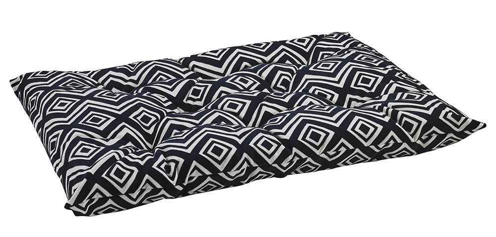 Bowsers Azure Tufted Dog Crate Cushion - Washable Crate and Lounge Comfort