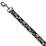Dog Leash - Stars-In Hearts-In Stars Black/Multi