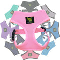 Load image into Gallery viewer, EcoBark Baby Pink Dog Harness- Over-the-Head Soft Mesh Halter Vest for Small to Medium Dogs and Puppies
