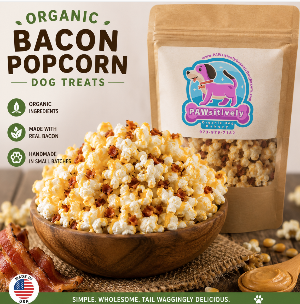 Organic Bacon Popcorn Dog Treats