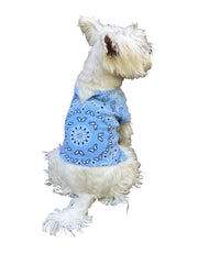 Bandana Dog Tee, Light Blue