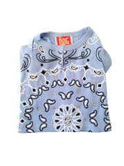 Bandana Dog Tee, Light Blue 