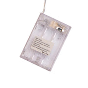 Kurt Adler 32.8-Foot Battery-Operated Iridescent Tinsel Garland with 100 Multi-Colored Lights