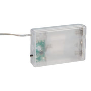 Kurt Adler 32.8-Foot Battery-Operated Iridescent Tinsel Garland with 100 Warm White Lights