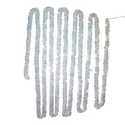 Kurt Adler 32.8-Foot Battery-Operated Iridescent Tinsel Garland with 100 Warm White Lights
