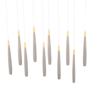 Kurt Adler Battery-Operated 6-Inch Floating Candles with String 10-Piece Ornament Set