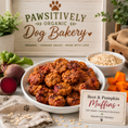 Load image into Gallery viewer, Beet Pumpkin Dog Muffins | Organic Beet Dog Treats
