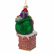 Kurt Adler 7-Inch Bellisimo Santa In Chimney Ornament