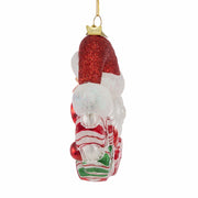 Kurt Adler 7-Inch Bellisimo Santa Candy Wreath Ornament