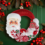 Kurt Adler 7-Inch Bellisimo Santa Candy Wreath Ornament