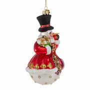 Kurt Adler 7-Inch Bellisimo Snowman with Top Hat Ornament