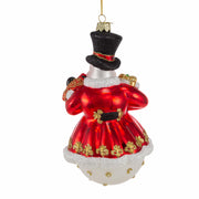 Kurt Adler 7-Inch Bellisimo Snowman with Top Hat Ornament