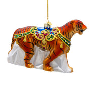 Kurt Adler 6.5-Inch Bellissimo Glass Tiger Ornament