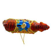 Kurt Adler 6.5-Inch Bellissimo Glass Tiger Ornament