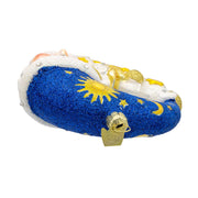 Kurt Adler 5-Inch Bellissimo Glass Moon Santa Ornament