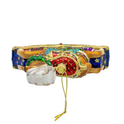 Kurt Adler 5.5-Inch Bellissimo Glass Rocking Deer Ornament