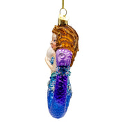 Kurt Adler 4.5-Inch Bellissimo Glass Mermaid Ornament