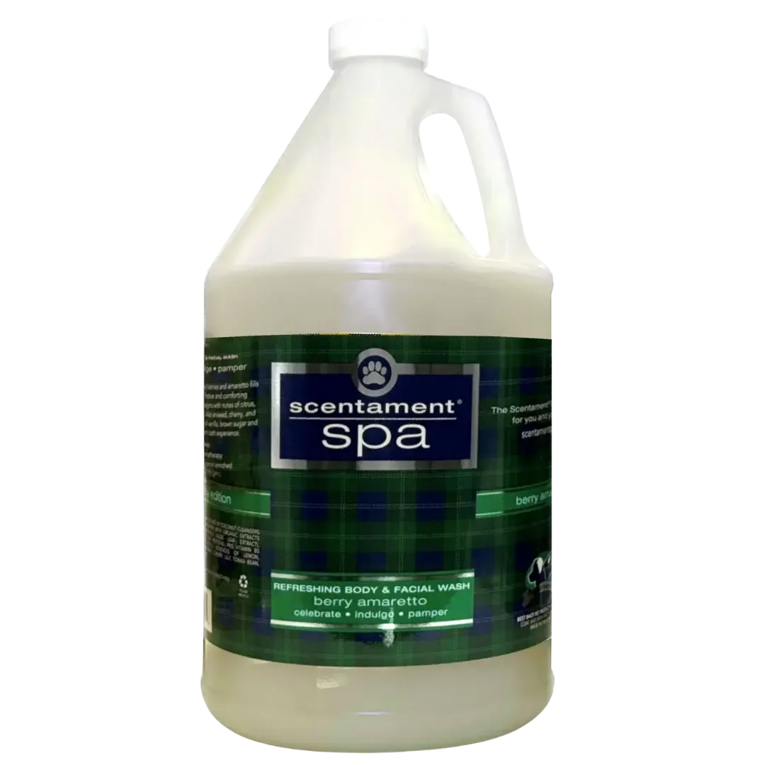 Berry Amaretto 1Gallon Shampoo Scentament Spa by Best Shot professional dog grooming tool Southlake Paws