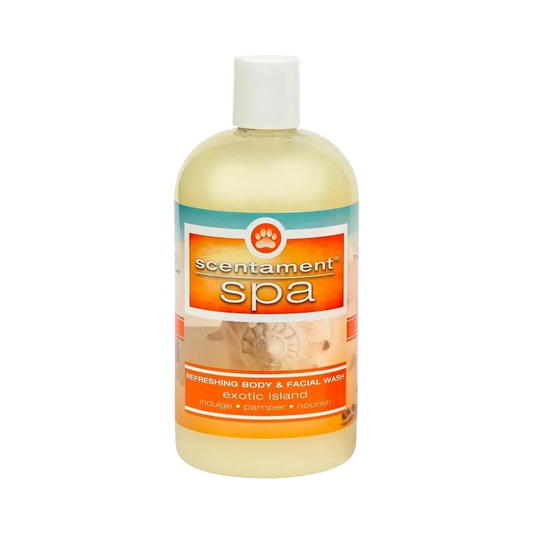 Exotic Island Shampoo 16oz Scentament Spa by Best Shot professional dog grooming tool Southlake Paws