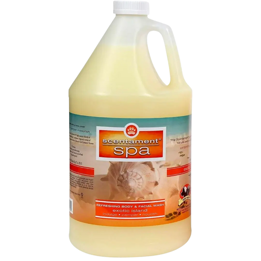 Exotic Island Shampoo 1Gallon Scentament Spa by Best Shot professional dog grooming tool Southlake Paws