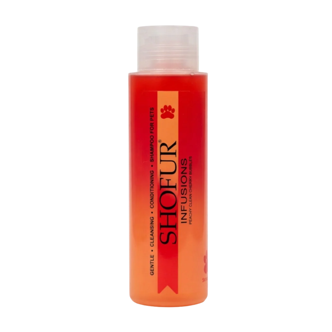 Dog Shofur Infusions All-in-One Shampoo Peachy Clean Cherry Bubbles 18oz by Best Shot