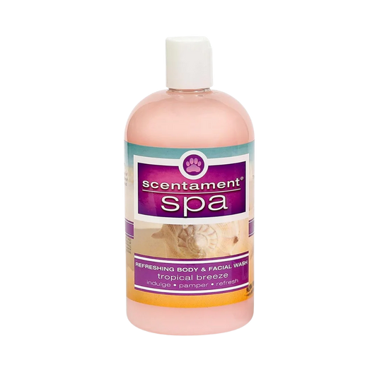 Tropical Breeze Shampoo 16oz Scentament Spa by Best Shot professional dog grooming tool Southlake Paws