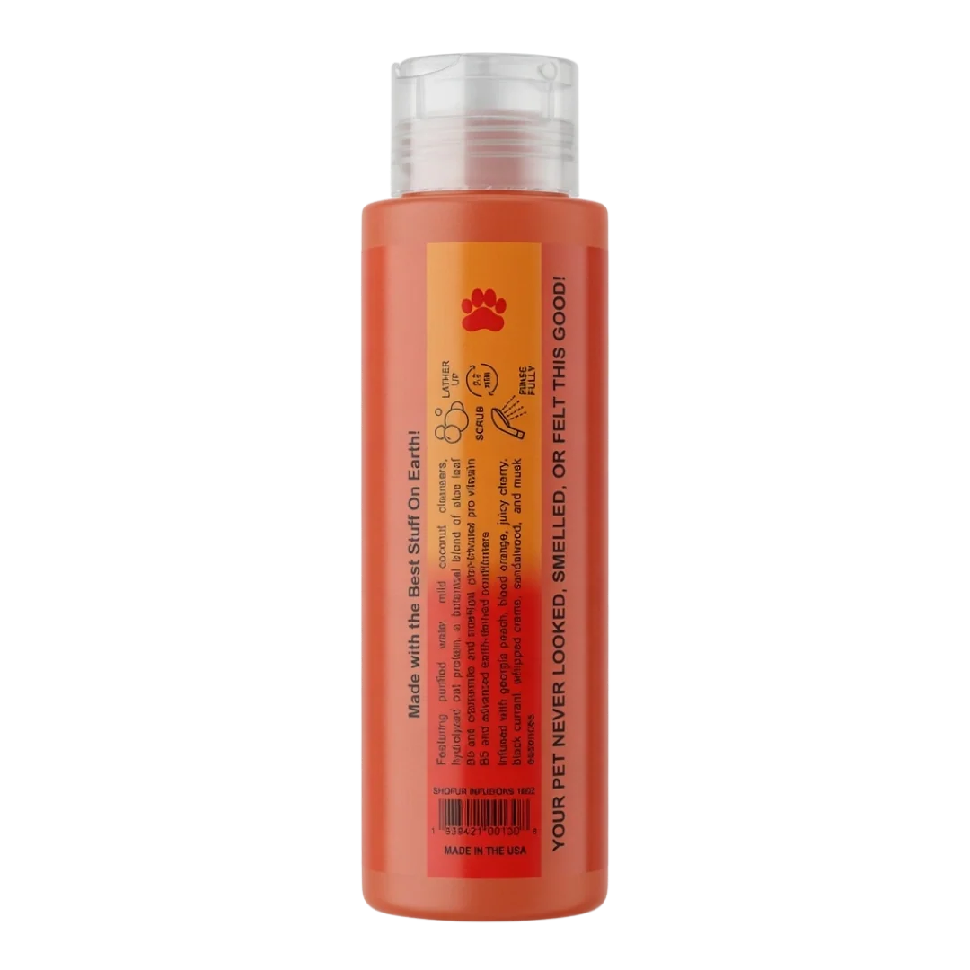 Dog Shofur Infusions All-in-One Shampoo Peachy Clean Cherry Bubbles 18oz by Best Shot product image