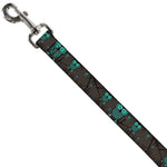 Dog Leash - Owls in Trees Turquoise