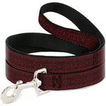 Dog Leash - Snake Skin 3 Red/Black