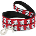 Load image into Gallery viewer, Dog Leash - Stormtrooper Santa Claus Face Red
