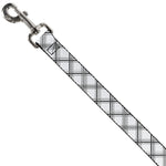 Dog Leash - Plaid X White/Gray