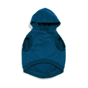 Big Full Heart Animal Hoodie, Blue + Navy