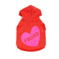 Load image into Gallery viewer, Big Full Heart Animal Hoodie, Coral Orange + Neon Pink
