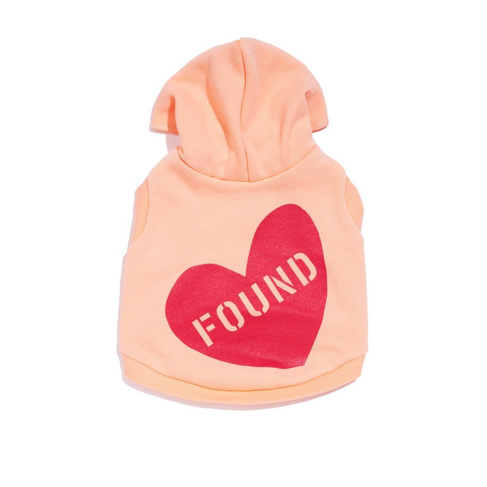 Big Full Heart Animal Hoodies Premium Big Full Heart Animal Hoodie, Coral + Peach