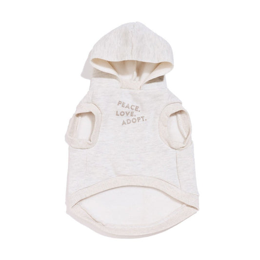 Big Full Heart Animal Hoodie, Heather + Gray