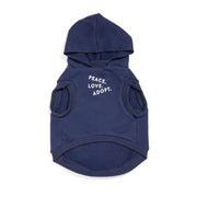 Big Full Heart Animal Hoodie, Navy + Ice