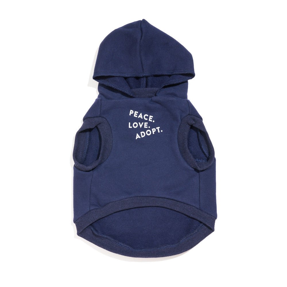 Big Full Heart Animal Hoodies Premium Big Full Heart Animal Hoodie, Navy + Ice