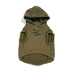 Big Full Heart Animal Hoodie, Olive + Lake