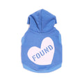 Load image into Gallery viewer, Big Full Heart Animal Hoodies Premium Big Full Heart Animal Hoodie, Periwinkle + Light Pink
