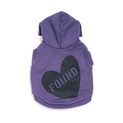 Big Full Heart Animal Hoodie, Purple + Plum